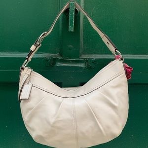 White Leather Coach Purse
